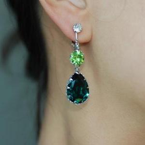 Wedding Jewelry, Bridesmaid Earrings - Crystal..